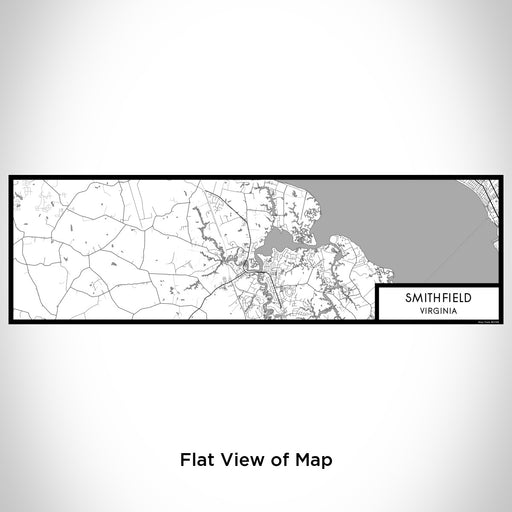 Flat View of Map Custom Smithfield Virginia Map Enamel Mug in Classic