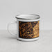 Left View Custom Smithfield Virginia Map Enamel Mug in Ember