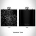 Rendered View of Smithfield Virginia Map Engraving on 6oz Stainless Steel Flask in Black