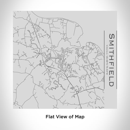 Rendered View of Smithfield Virginia Map Engraving on 17oz Stainless Steel Insulated Tumbler