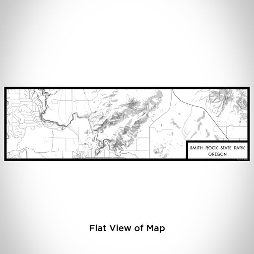Flat View of Map Custom Smith Rock State Park Oregon Map Enamel Mug in Classic