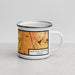 Right View Custom Smith Rock State Park Oregon Map Enamel Mug in Ember