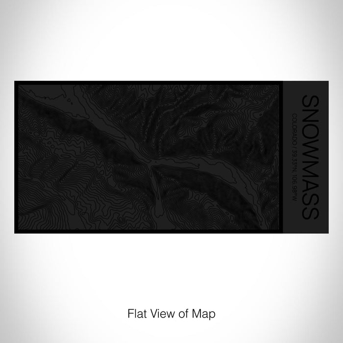 Rendered View of Snowmass Colorado Map on 17oz Stainless Steel Insulated Cola Bottle in Stainless in Matte Black