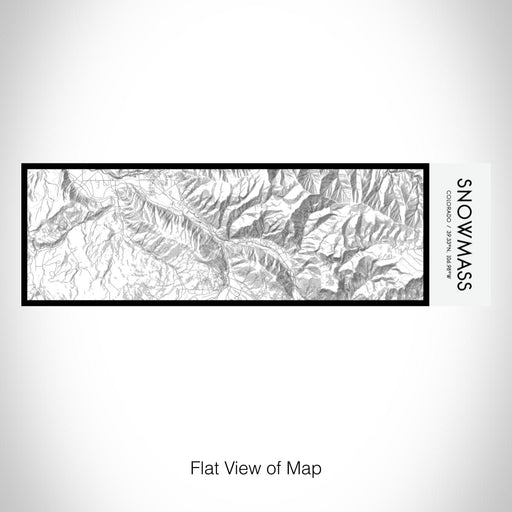 Rendered View of Snowmass Colorado Map on 10oz Stainless Steel Insulated Cup in Classic with Sliding Lid