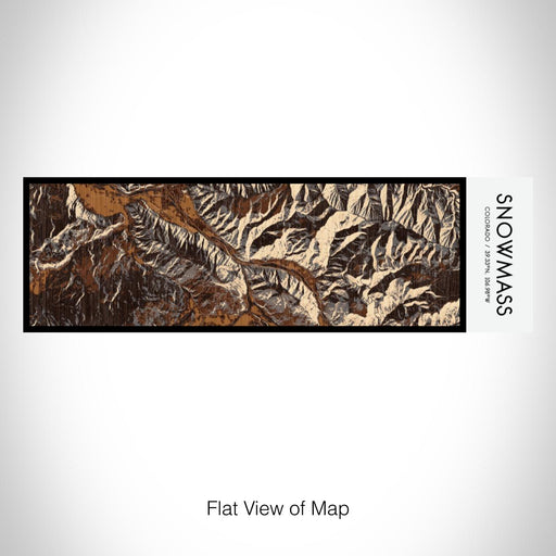 Rendered View of Snowmass Colorado Map on 10oz Stainless Steel Insulated Cup in Ember with Sliding Lid