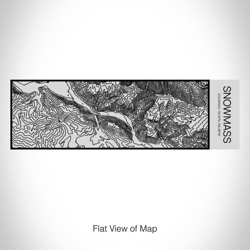 Rendered View of Snowmass Colorado Map on 10oz Stainless Steel Insulated Cup with Sipping Lid