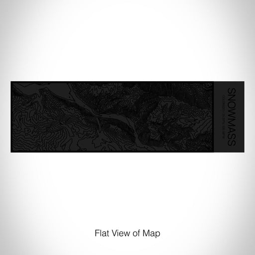 Rendered View of Snowmass Colorado Map on 10oz Stainless Steel Insulated Cup in Matte Black with Sliding Lid