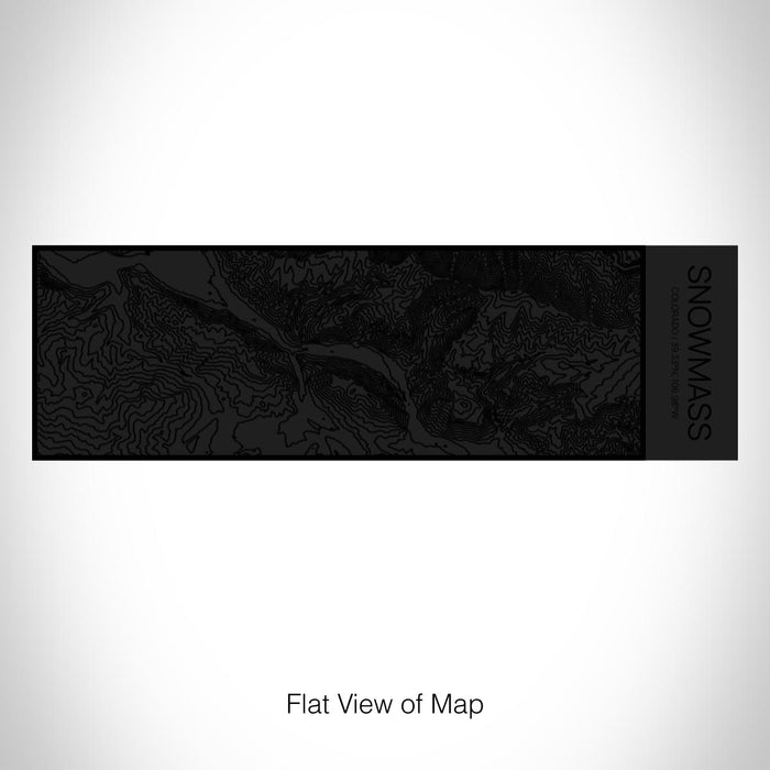 Rendered View of Snowmass Colorado Map on 10oz Stainless Steel Insulated Cup in Matte Black with Sliding Lid