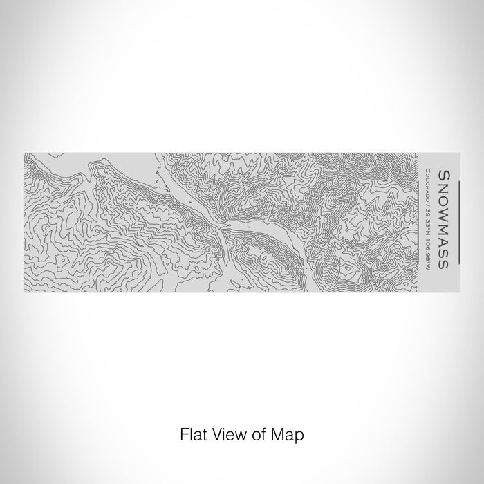 Rendered View of Snowmass Colorado Map on 10oz Stainless Steel Insulated Cup with Sipping Lid