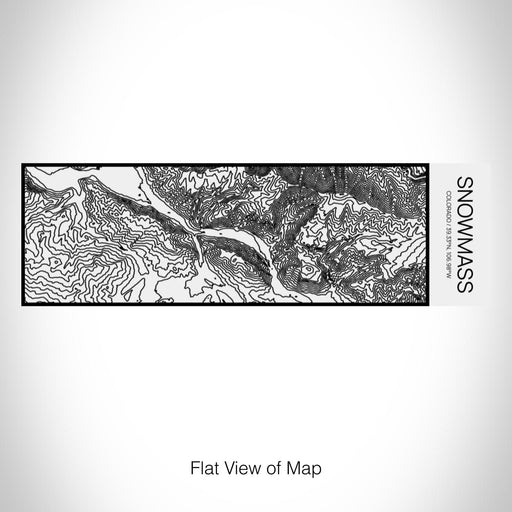 Rendered View of Snowmass Colorado Map on 10oz Stainless Steel Insulated Cup in Matte White with Sliding Lid