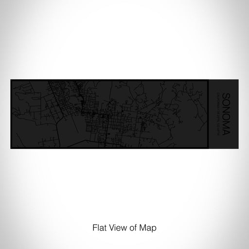 Rendered View of Sonoma California Map on 10oz Stainless Steel Insulated Cup in Matte Black with Sliding Lid