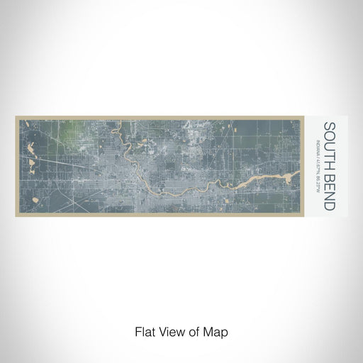 Rendered View of South Bend Indiana Map on 10oz Stainless Steel Insulated Cup in Afternoon with Sliding Lid