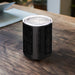South Bend Indiana Custom City Map Inscription Coordinates on 10oz Stainless Steel Insulated Cup in Matte Black with Sliding Lid