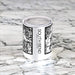 South Bend Indiana Custom City Map Inscription Coordinates on 10oz Stainless Steel Insulated Cup in Matte White with Sliding Lid