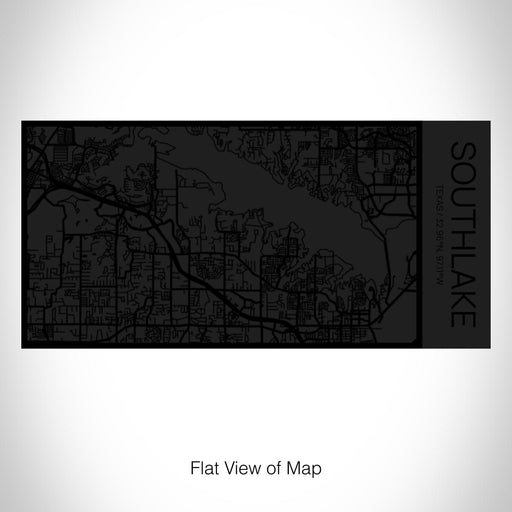 Rendered View of Southlake Texas Map on 17oz Stainless Steel Insulated Cola Bottle in Stainless in Matte Black