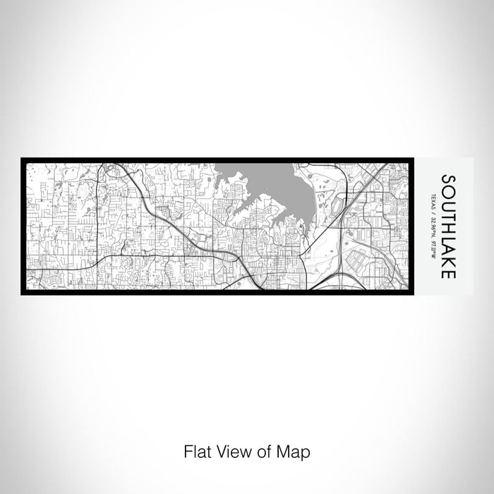 Rendered View of Southlake Texas Map on 10oz Stainless Steel Insulated Cup in Classic with Sliding Lid