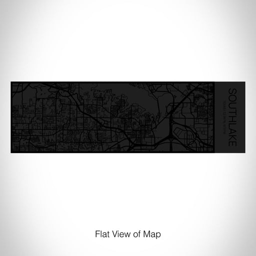 Rendered View of Southlake Texas Map on 10oz Stainless Steel Insulated Cup in Matte Black with Sliding Lid