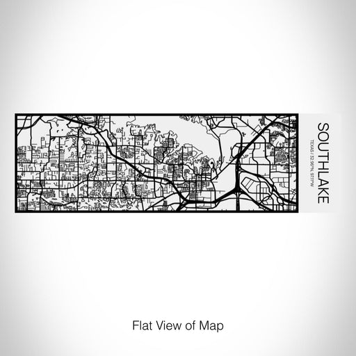 Rendered View of Southlake Texas Map on 10oz Stainless Steel Insulated Cup in Matte White with Sliding Lid