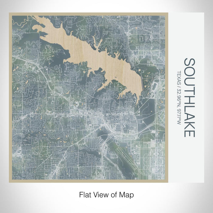 Rendered View of Southlake Texas Map on 17oz Stainless Steel Insulated Tumbler in Afternoon Map Style