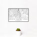 12x18 South Saint Paul Minnesota Map Print Landscape Orientation in Classic Style With Small Cactus Plant in White Planter