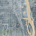 South Saint Paul Minnesota Map Print in Afternoon Style Zoomed In Close Up Showing Details