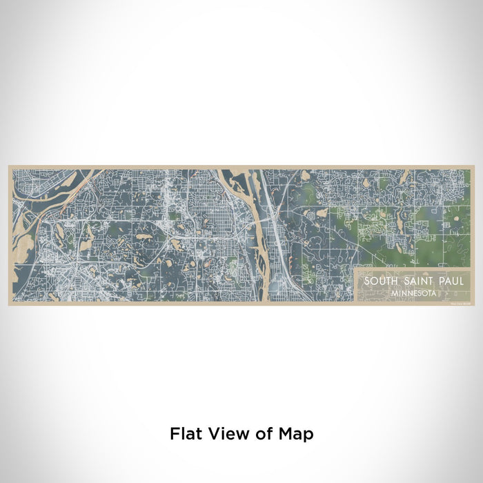 Flat View of Map Custom South Saint Paul Minnesota Map Enamel Mug in Afternoon