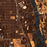 South Saint Paul Minnesota Map Print in Ember Style Zoomed In Close Up Showing Details