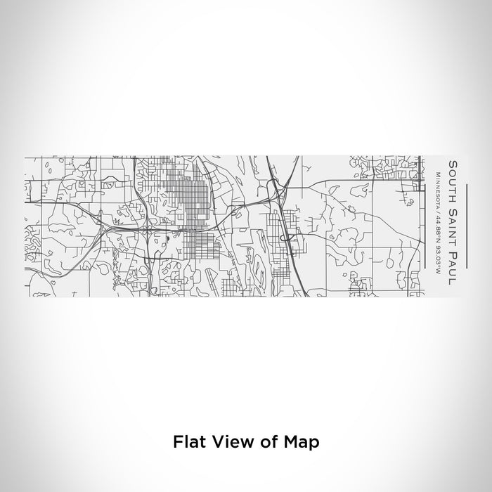 Rendered View of South Saint Paul Minnesota Map Engraving on 10oz Stainless Steel Insulated Cup with Sliding Lid in White