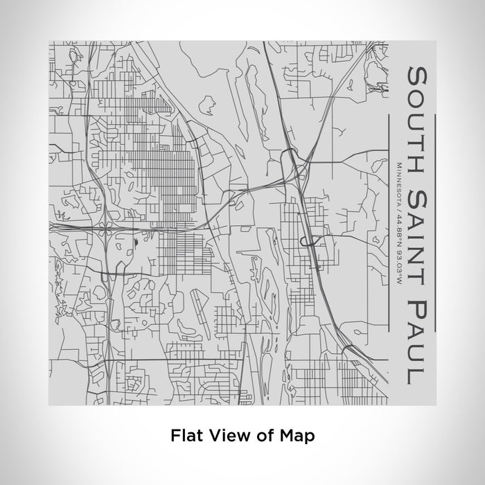 Rendered View of South Saint Paul Minnesota Map Engraving on 17oz Stainless Steel Insulated Tumbler