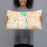 Person holding 20x12 Custom South Saint Paul Minnesota Map Throw Pillow in Watercolor