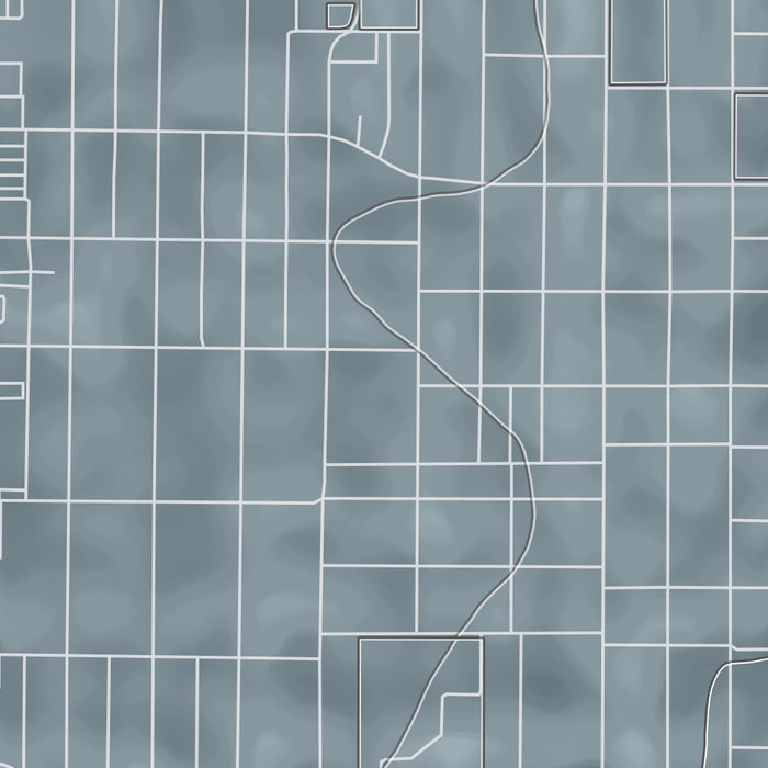 Southside Historic District Fort Worth Map Print in Afternoon Style Zoomed In Close Up Showing Details