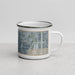 Right View Custom Southside Historic District Fort Worth Map Enamel Mug in Afternoon