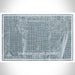 Southside Historic District Fort Worth Map Print Landscape Orientation in Afternoon Style With Shaded Background