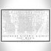 Southside Historic District Fort Worth Map Print Landscape Orientation in Classic Style With Shaded Background