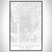 Southside Historic District Fort Worth Map Print Portrait Orientation in Classic Style With Shaded Background