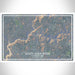 South Yuba River CA State Park Map Print Landscape Orientation in Afternoon Style With Shaded Background