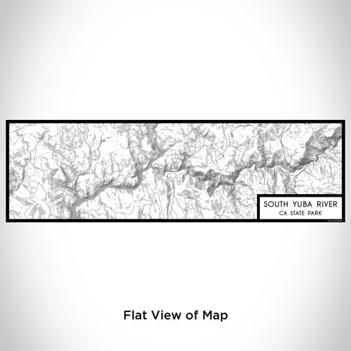 Flat View of Map Custom South Yuba River CA State Park Map Enamel Mug in Classic
