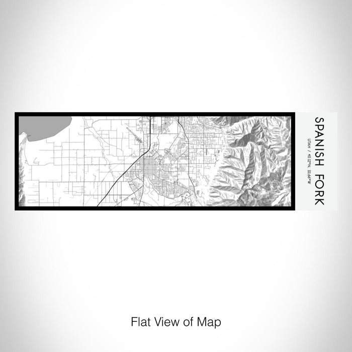 Rendered View of Spanish Fork Utah Map on 10oz Stainless Steel Insulated Cup in Classic with Sliding Lid