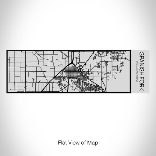 Rendered View of Spanish Fork Utah Map on 10oz Stainless Steel Insulated Cup with Sipping Lid