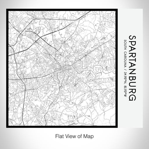 Rendered View of Spartanburg South Carolina Map on 17oz Stainless Steel Insulated Tumbler in Classic Map Style