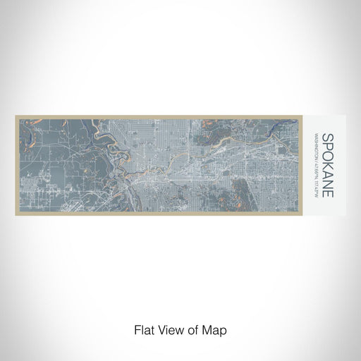 Rendered View of Spokane Washington Map on 10oz Stainless Steel Insulated Cup in Afternoon with Sliding Lid