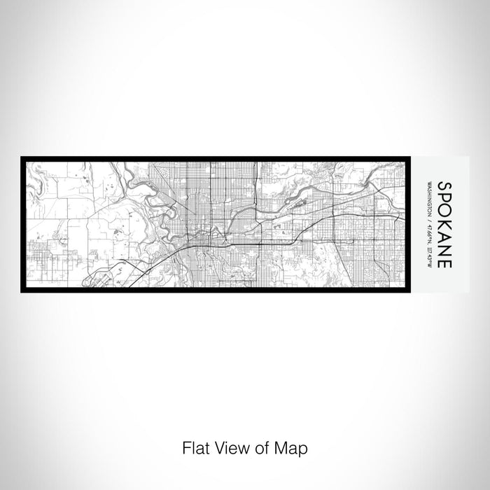 Rendered View of Spokane Washington Map on 10oz Stainless Steel Insulated Cup in Classic with Sliding Lid