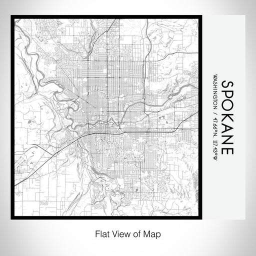 Rendered View of Spokane Washington Map on 17oz Stainless Steel Insulated Tumbler in Classic Map Style
