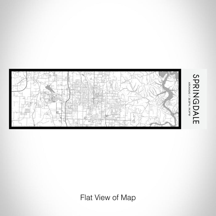 Rendered View of Springdale Arkansas Map on 10oz Stainless Steel Insulated Cup in Classic with Sliding Lid