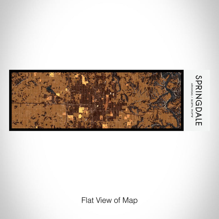 Rendered View of Springdale Arkansas Map on 10oz Stainless Steel Insulated Cup in Ember with Sliding Lid