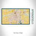 Rendered View of Springfield Illinois Map on 17oz Stainless Steel Insulated Bottle with printed woodblock style map
