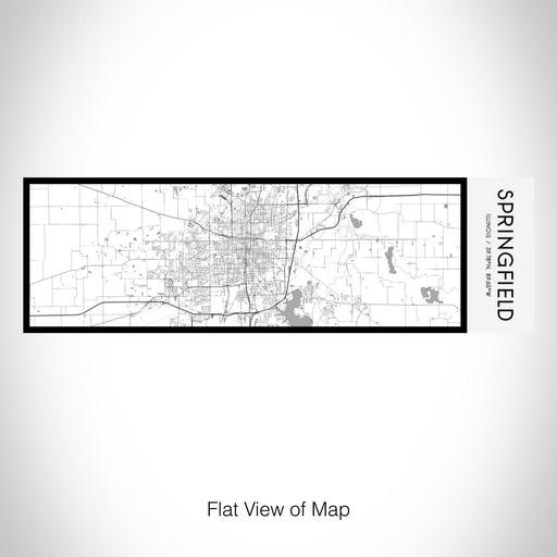 Rendered View of Springfield Illinois Map on 10oz Stainless Steel Insulated Cup in Classic with Sliding Lid