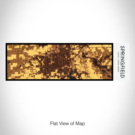 Rendered View of Springfield Illinois Map on 10oz Stainless Steel Insulated Cup in Ember with Sliding Lid