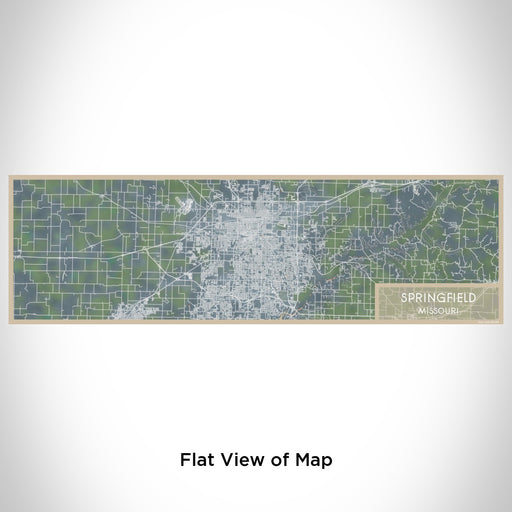 Flat View of Map Custom Springfield Missouri Map Enamel Mug in Afternoon