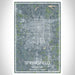 Springfield Missouri Map Print Portrait Orientation in Afternoon Style With Shaded Background